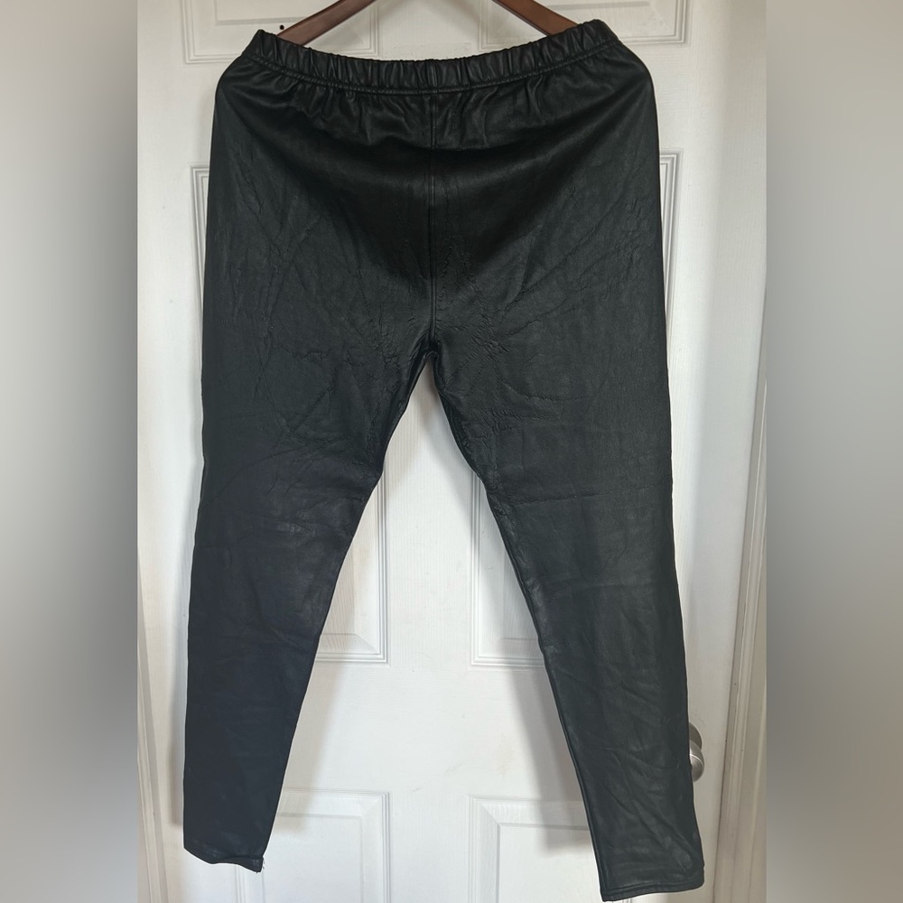 SOLD!!! Faux Leather Pants - Picture 4 of 6